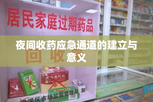上海夜间收药应急通道的建立与意义
